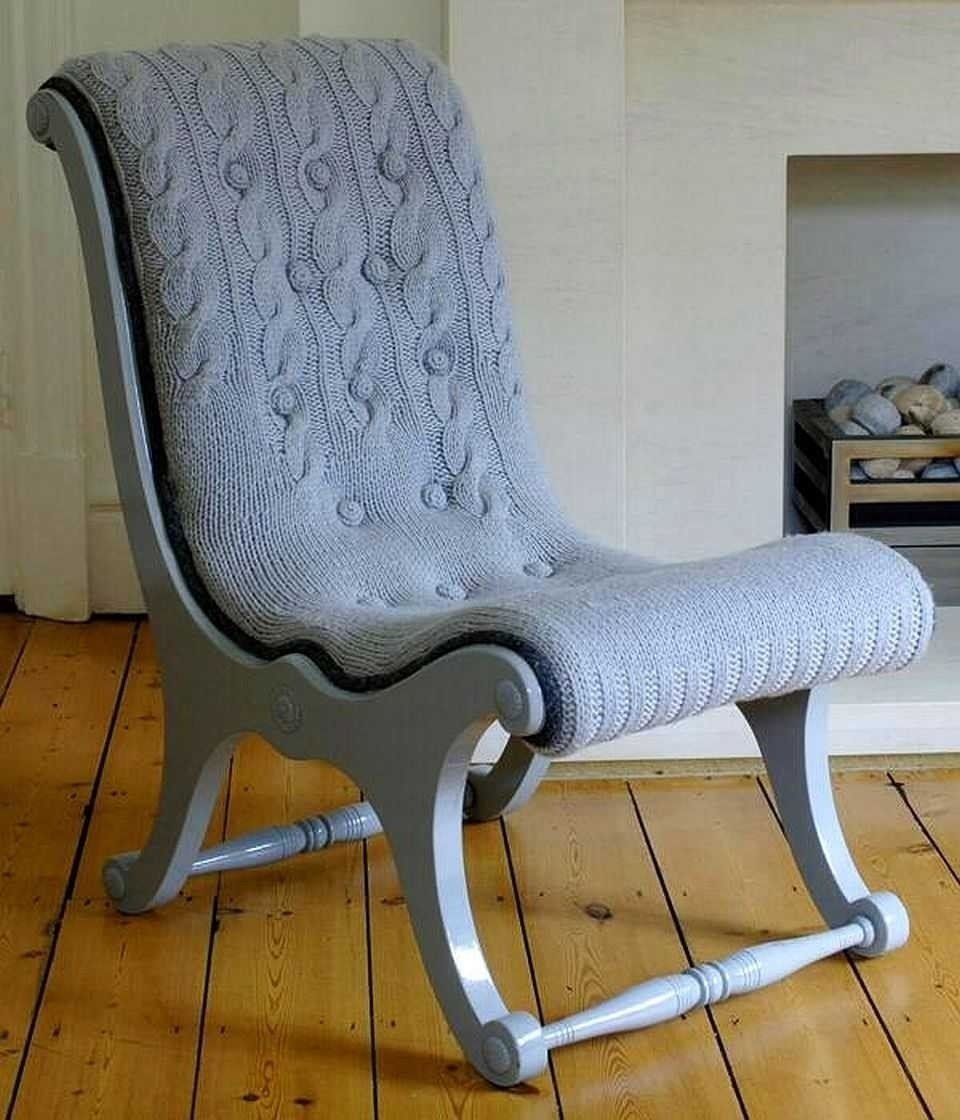Вязаные стулья переделка