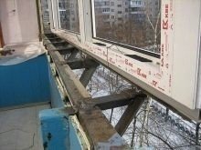 Алюминиевый каркас для балкона