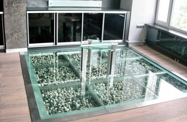 Стеклянный пол спортивный asb glass floor