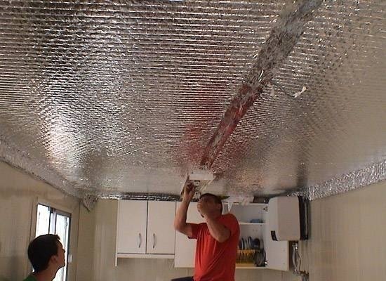 Отражающая теплоизоляция для потолка