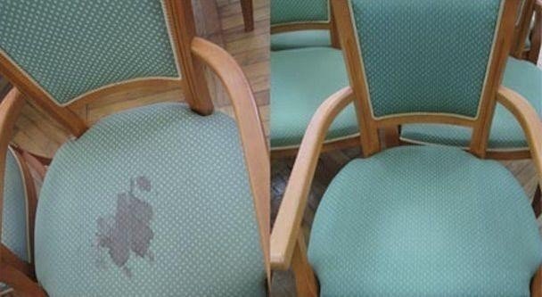 Химчистка стульев до и после
