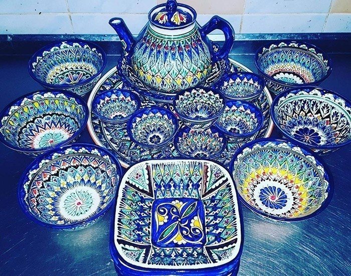 Керамика узбекистана риштанская