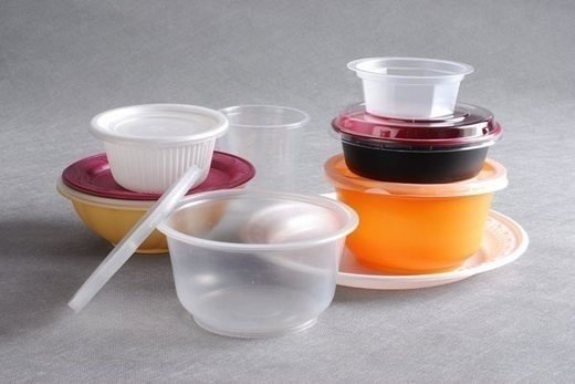 Пластиковая одноразовая посуда для микроволновки