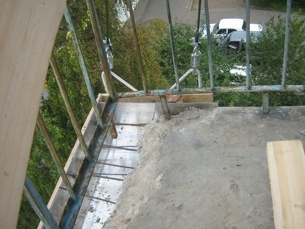 Сварной каркас для балкона
