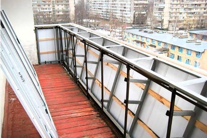 Увеличение балкона