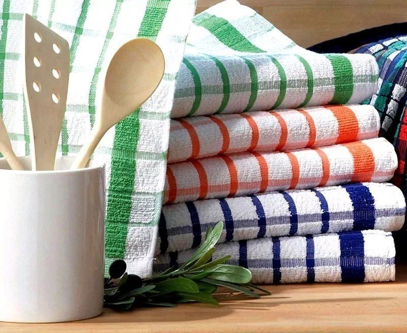 Чистые кухонные полотенца без кипячения
