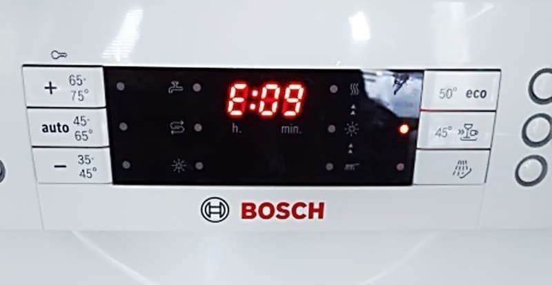 Индикаторы посудомоечной машины bosch