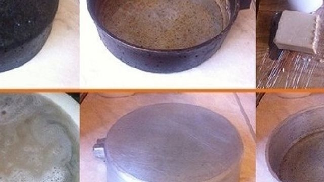 Как очищать сковородки от толстого слоя нагара