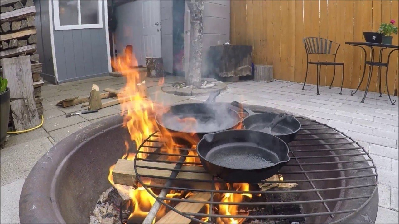 Сковорода на огне