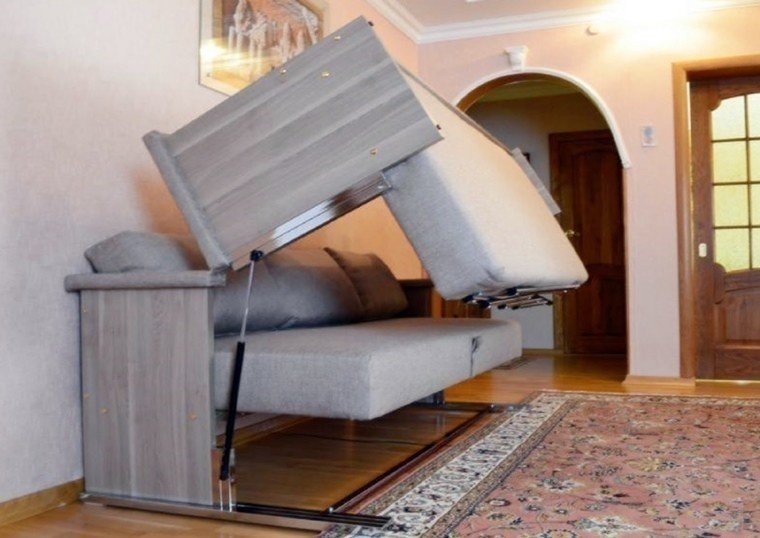 Двухъярусная диван-кровать трансформер для малогабаритной квартиры