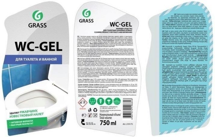 Wc gel средство для чистки для туалета и ванной