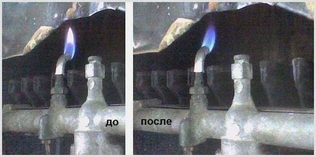 Отсекатель пламени в газовой колонке