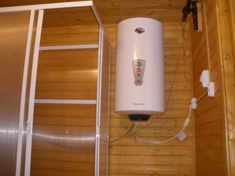Монтаж водонагревателя на даче