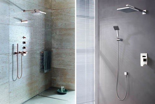 Душевая система скрытого монтажа с тропическим душем ideal standard