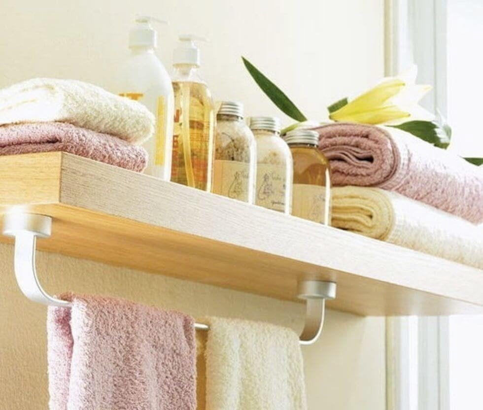 Полотенца в ванной комнате дизайн