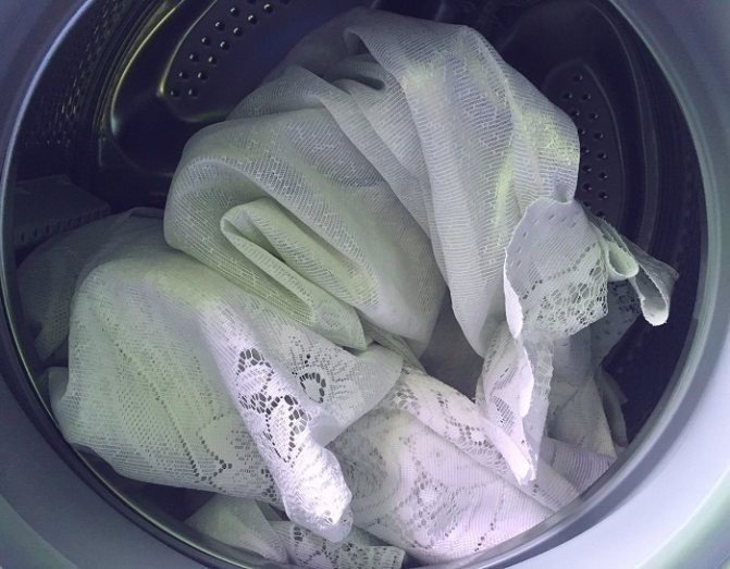 Порошок для стирки тюли в стиральной машине