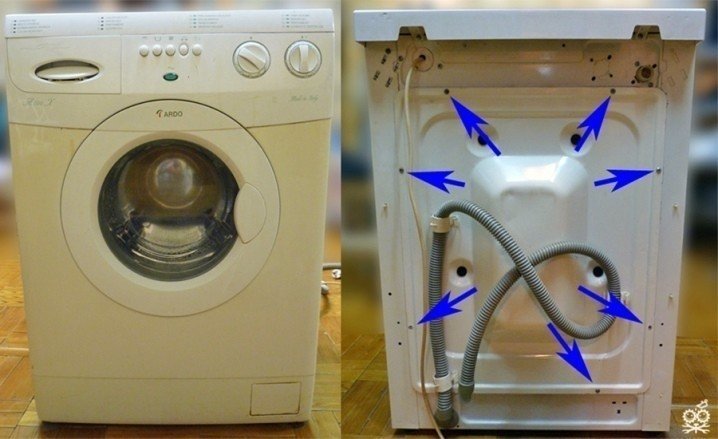 Разобранная стиральная машина