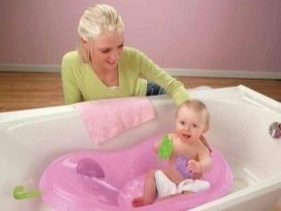 Лежак для купания deluxe baby bather